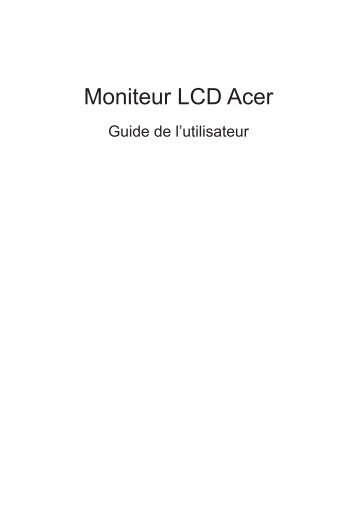 Acer G247HYL - Manuel dâutilisation