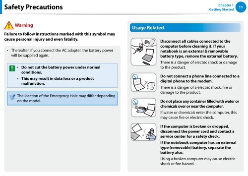 Samsung Series 7 13.3&rdquo; Notebook - NP740U3E-A01UB - User Manual (Windows 8) (ENGLISH)