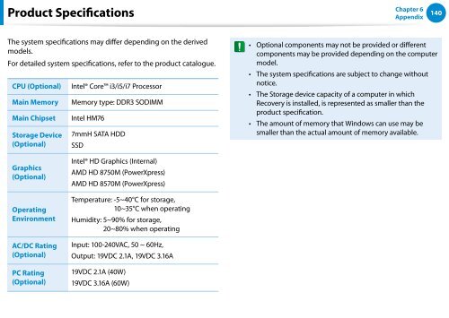 Samsung Series 7 13.3&rdquo; Notebook - NP740U3E-A01UB - User Manual (Windows 8) (ENGLISH)