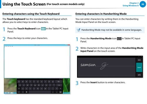 Samsung Series 7 13.3&rdquo; Notebook - NP740U3E-A01UB - User Manual (Windows 8) (ENGLISH)