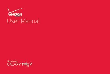 Samsung Samsung Galaxy Tab 2 7.0 (Verizon), Black - SCH-I705MKAVZW - User Manual ver. LG3_F3 (ENGLISH(North America),3.29 MB)