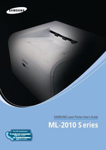 samsung ml 2010 printer manual Samsung ml-2010 series ml-2015/xev laser printer servi.