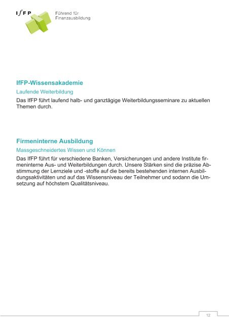 Dipl. Finanzberater IAF - IfFP