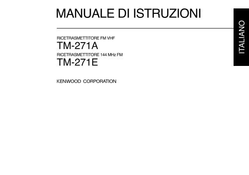 Kenwood TM-271A - Communications Italian (2004/2/17)