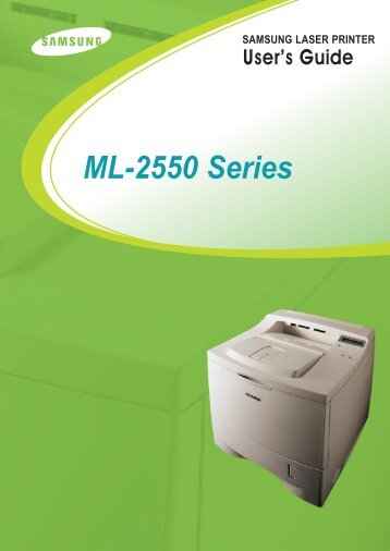 Samsung ML-2551N - ML-2551N/XAA - User Manual ver. 8.00 (ENGLISH,7.75 MB)