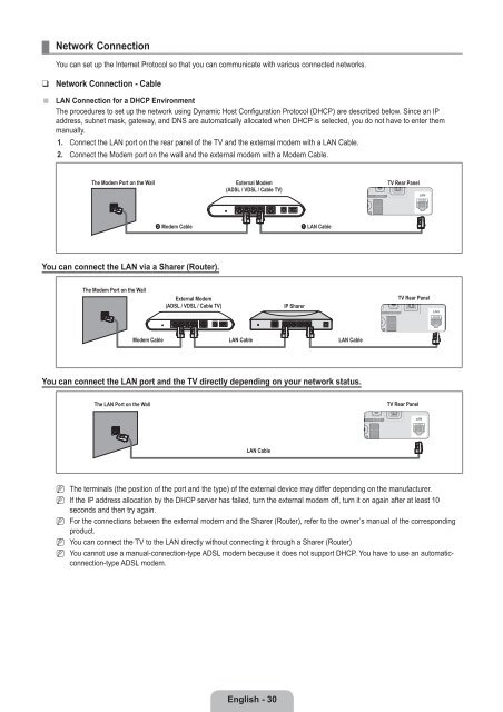 ¦ Network Connection You