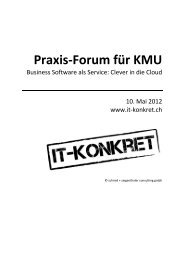 Praxis-Forum für KMU - IT-Konkret