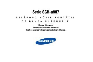 Samsung SGH-A887 - SGH-A887ZPAATT - User Manual ver. F7 (SPANISH,7.71 MB)