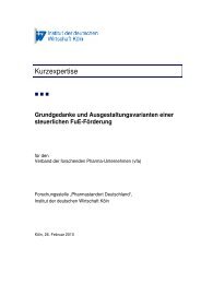 Grundgedanke und Ausgestaltungsvarianten einer ... - VfA