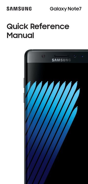 Samsung Galaxy Note7 64GB (C Spire) - SM-N930RZKACSP - Quick Start Guide (ENGLISH(North America))