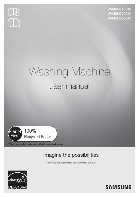 Samsung WA7400 4.8 cu. ft. Top Load Washer with AquaJet reg