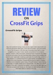 Know in Detail about CrossFit Grips Review