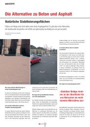 Die Alternative zu Beton und Asphalt