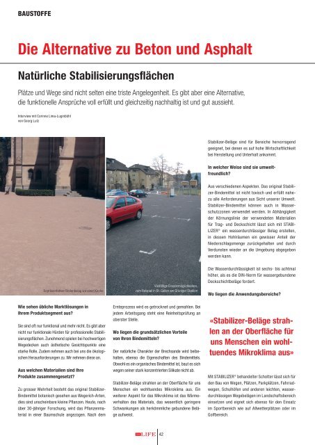 Die Alternative zu Beton und Asphalt