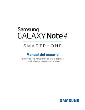 Samsung Galaxy Note 4 32GB (T-Mobile) - SM-N910TZWETMB - User Manual ver. Marshmallow 6.0 (SPANISH(North America),3.28 MB)