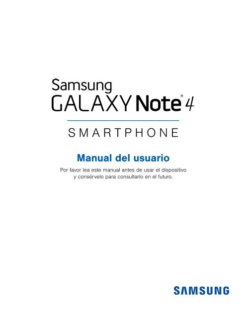Samsung Galaxy Note 4 32GB (T-Mobile) - SM-N910TZWETMB - User Manual ver. Marshmallow 6.0 (SPANISH(North America),3.28 MB)