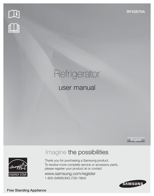 Samsung 28 cu. ft. French Door Refrigerator - RF4287HARS/XAA - User Manual ver. 1.5 (ENGLISH, SPANISH,11.62 MB)