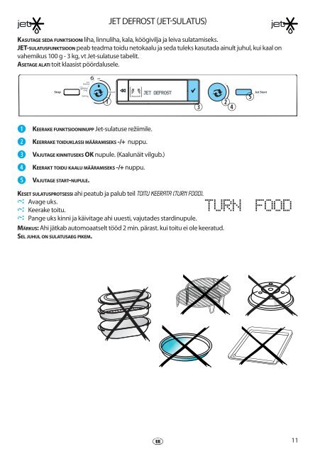 KitchenAid JT 379 IX - Microwave - JT 379 IX - Microwave ET (858737938790) Istruzioni per l'Uso