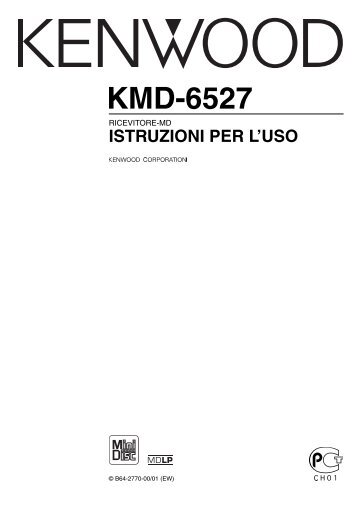 Kenwood KMD-6527 - Car Electronics Italian (Revised) (2004/4/26)