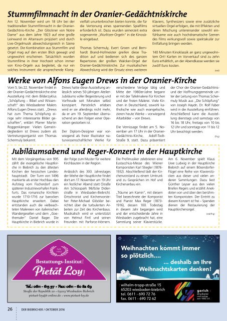 DER BIEBRICHER, Nr. 299, Oktober 2016