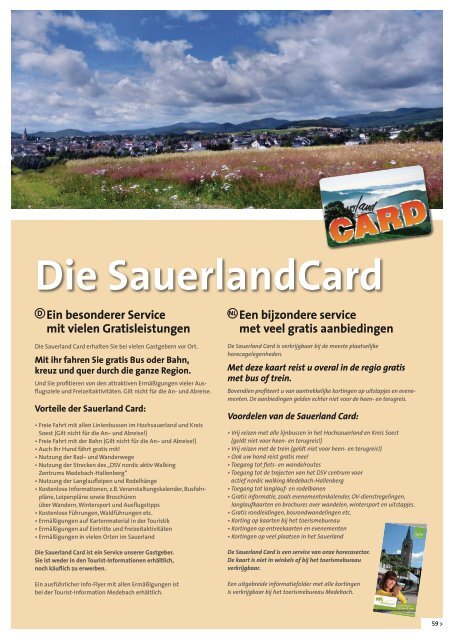 Urlaubsmagazin Medebach 2016