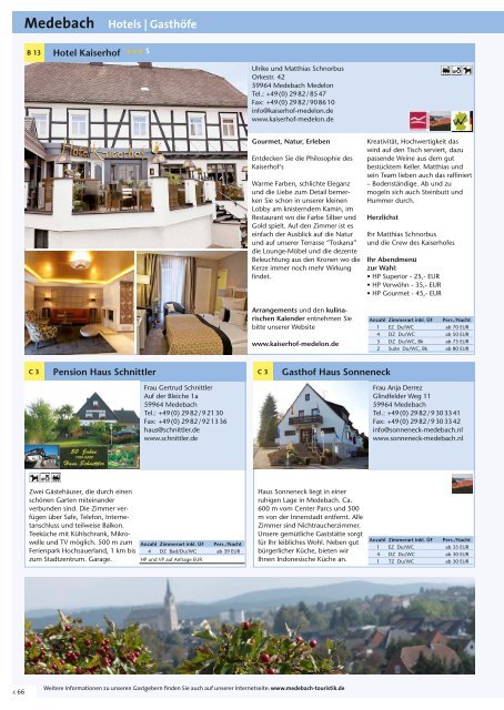 Urlaubsmagazin Medebach 2016