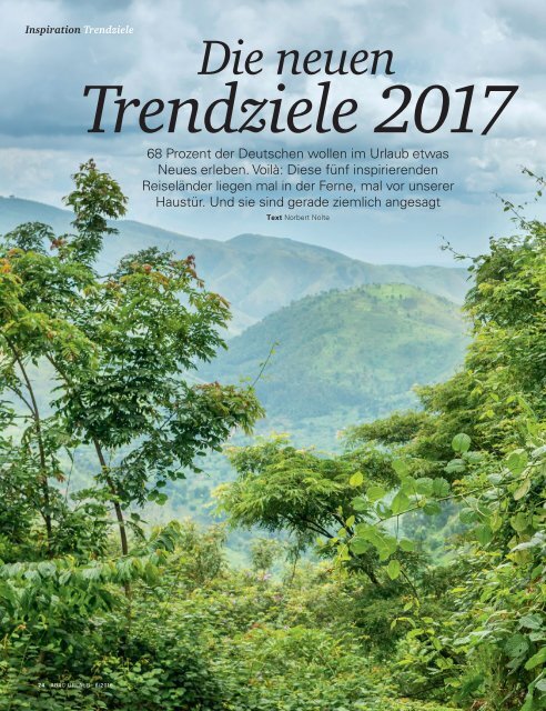 ADAC Urlaub November-Ausgabe 2016, Westfalen