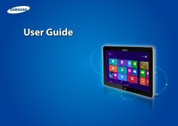 Samsung ATIV Smart PC 4G LTE 700TC (11.6â Full HD Touch / Coreâ¢ i5) - XE700T1C-HA1US - User Manual (Windows 8) (ENGLISH)