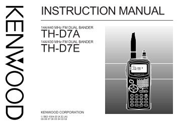 Kenwood TH-D7E - Communications English (1999/11/15)