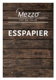 Speisekarte Mezzo 2016