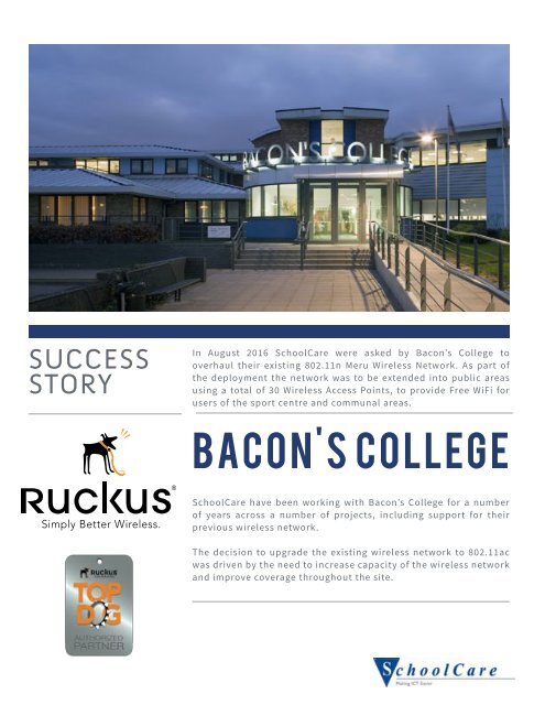 Success Story Brochure - Bacons College rev1