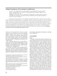 Gingival squamous cell carcinoma in adolescence