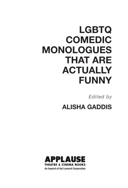 comedic murder monologues