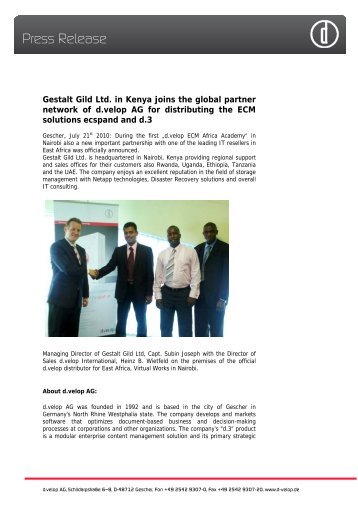 Press Release - d.velop AG