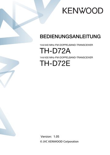 Kenwood TH-D72 - Communications German(CD-ROM) ()