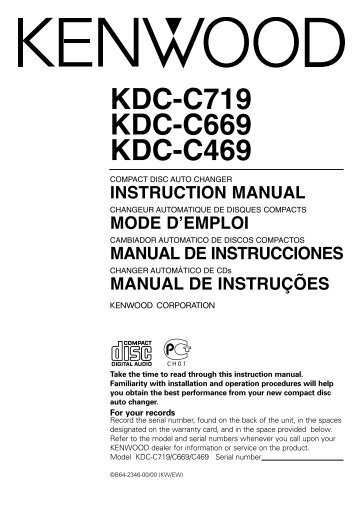Kenwood KDC-C469 - Car Electronics English, French, Spanish, Portugal ()