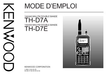Kenwood TH-D7A - Communications French (2000/4/24)