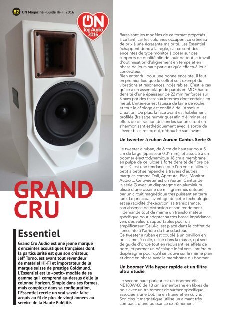 ON Magazine - Guide HiFi 2016