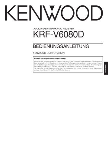 Kenwood KRF-V6080D - Home Electronics German (2004/1/26)