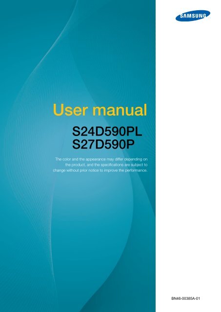 Samsung 27&quot; monitor with Easel Stand - LS27D590PS/ZA - User Manual ver. 1.0 (ENGLISH,3.1 MB)