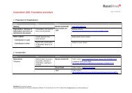 Corporation (AG): Foundation procedure - BaselArea