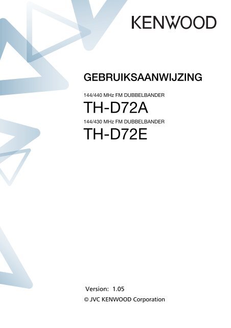 Kenwood TH-D72 - Communications Dutch(CD-ROM) ()