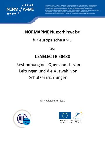NORMAPME Nutzerhinweise für europäische KMU zu CENELEC ...
