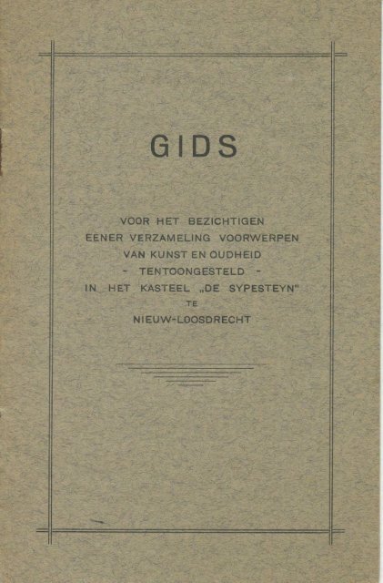 Gids Verzameling Sypesteyn