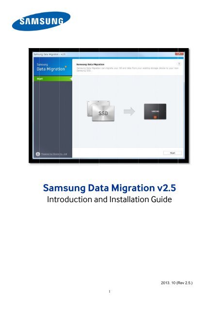 Samsung SSD 840 2.5-inch SATA 120GB (Basic) - MZ-7TD120BW - Data Migration  Tool User Manual (Software)