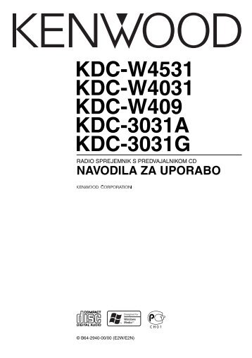 Kenwood KDC-W4031 - Car Electronics Slovene (2004/10/5)