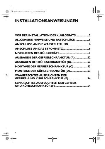 KitchenAid CFS 841 S - Side-by-Side - CFS 841 S - Side-by-Side DE (853965816000) Installazione