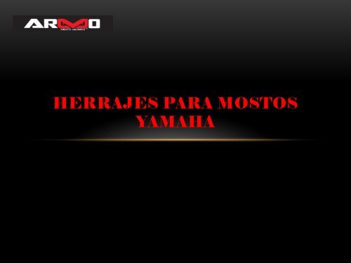 HERRAJES DE MOTOS ARMO