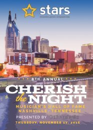 CHERISH THE NIGHT 2016