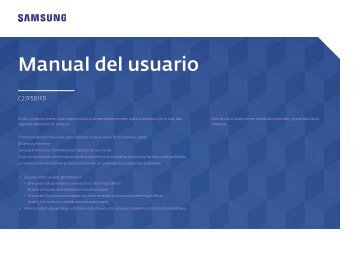 Samsung 27" Curved LED Monitor - LC27F591FDNXZA - User Manual ver. 1.0 (SPANISH,1.36 MB)